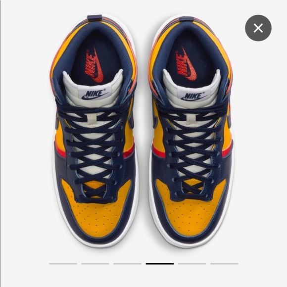 🟥💙🟨New in Box- Women's Nike Dunk High Up Varsity Maize size 6.5 - Picture 7 of 10